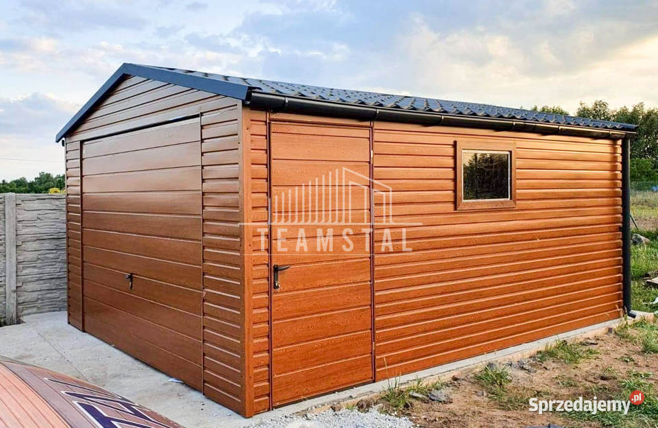 GARAŻ BLASZANY 4m x 5m dwuspad blachodachówka Tarnów