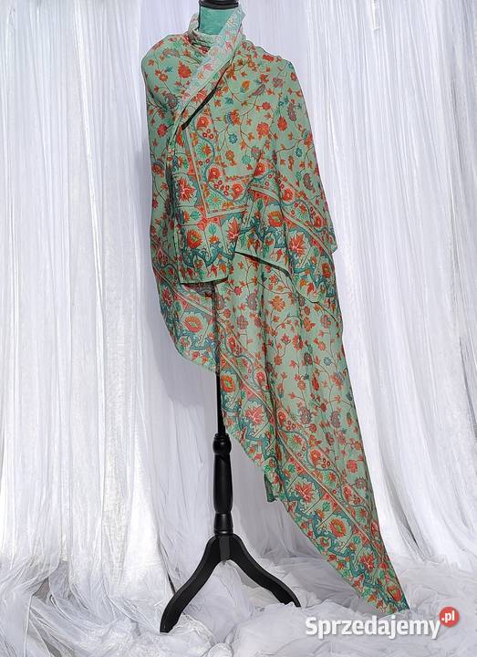 Duża chusta indyjska dupatta szal bawełna Szczecin sprzedam