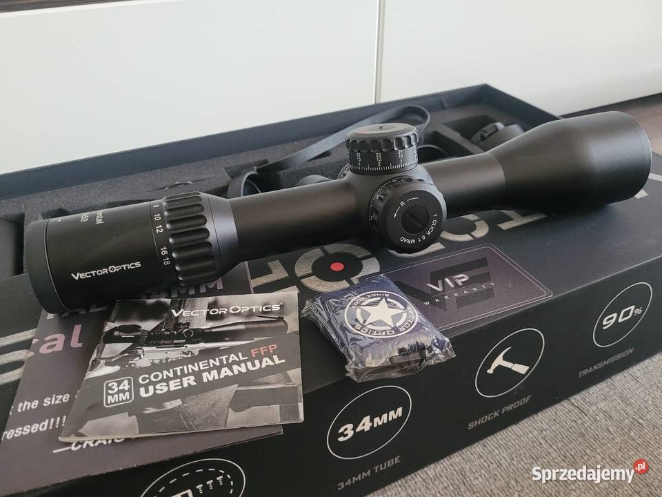Luneta Vector Optics Continental 318x50FFP Sporty strzeleckie i myślistwo