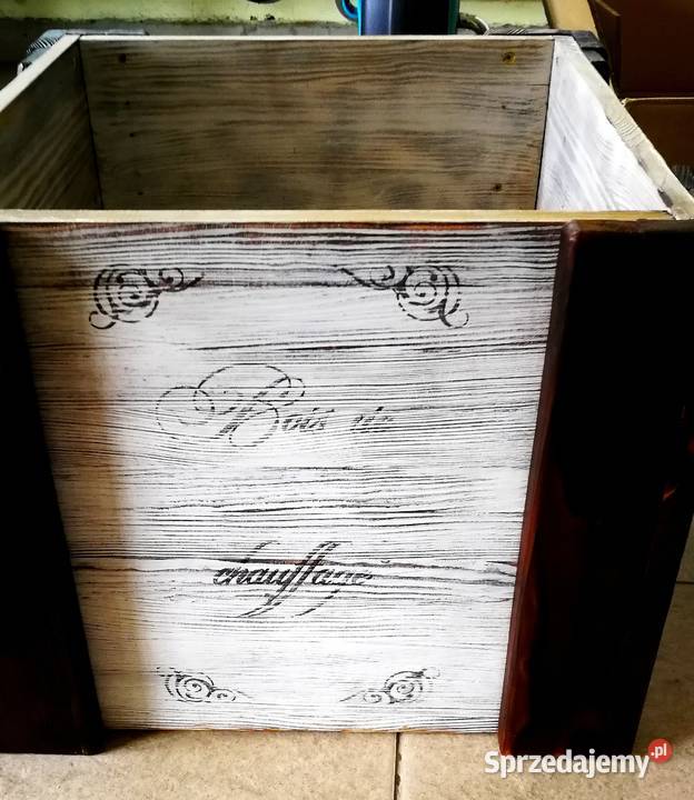 Kosz na śmieci skrzynka na drewno na drobiazgi Akcesoria kuchenne Radków