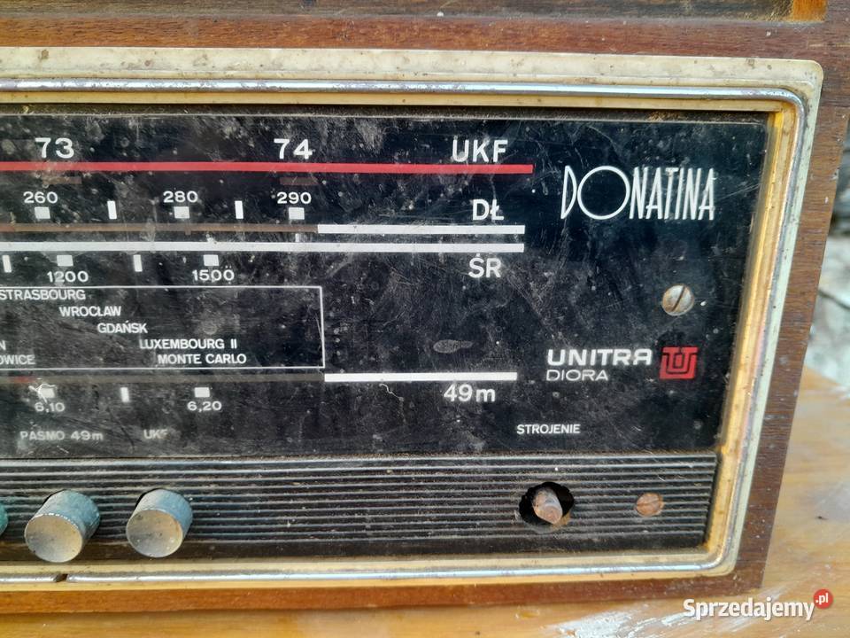 Stare radio PRL z adaptere gramofon Unitra Diora Dąbrowa Górnicza