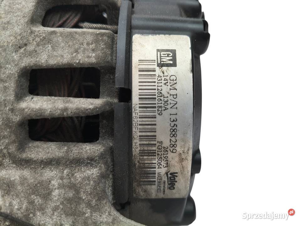ALTERNATOR Opel Astra J Meriva B Zafira C 14 lubelskie Chełm sprzedam