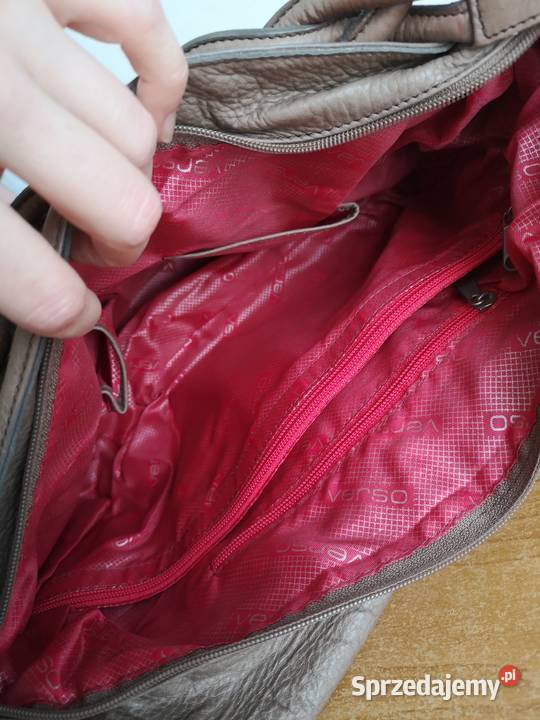 Torebka skórzana Verso NOWA 31cm Otrębusy