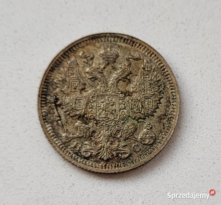 452 ROSJA CARSKA srebro 20 Kopiejek 1914 r BC Numizmatyka sprzedam