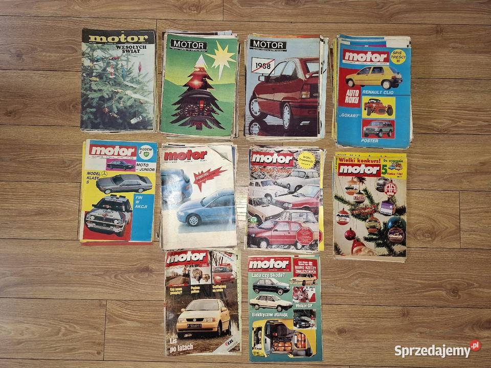 Duża kolekcja czasopisma Motor 1987 1996 Strzelce Opolskie sprzedam