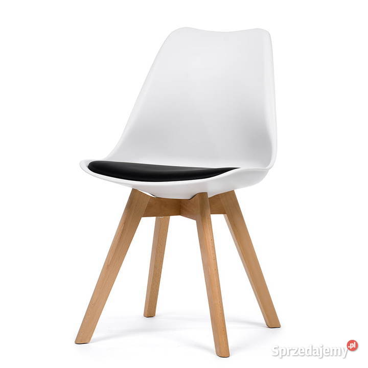 Białe Krzesło Dublin Z Poduszką Czarną Wysyłka wielkopolskie Tarchały Małe