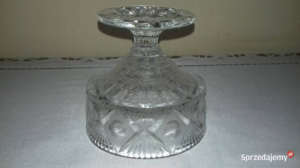 Cukiernica szklana na nóżce Vintage do Kraków
