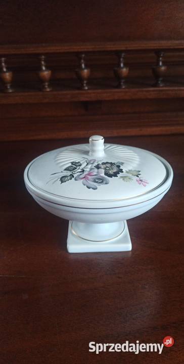 Puzderko Flora Keramiek Gouda Holland Matowe Porcelana i szkło pomorskie Gdańsk