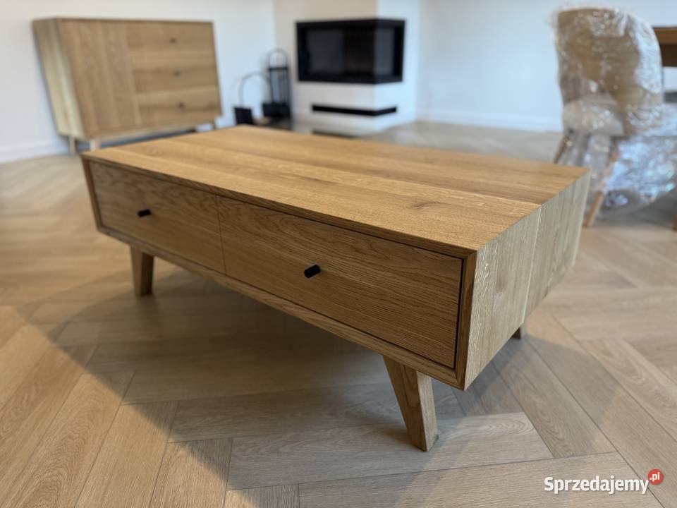 Ława dębowa z szufladami Stoliki kawowe i ławy Złochowice