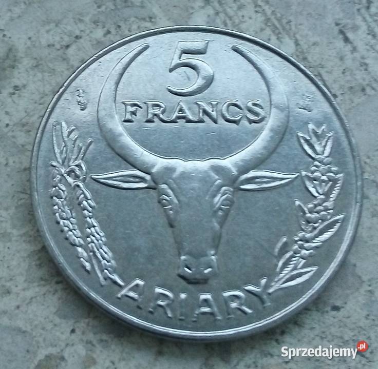 MADAKASKARARIARY5 FRANCS 1996 r WILCZOMLECZ Legionowo