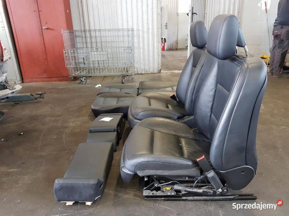 FOTELE KANAPY MERCEDES S350 W221 CZARNE SKÓRA osobowe Lipno