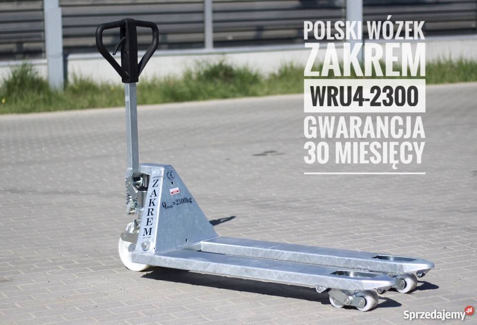 Ręczny wózek paletowy Zakrem WRU42300 OCYNKOWANY Michałowice