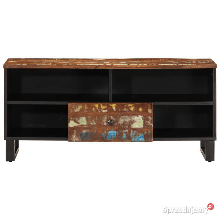 Szafka RTV 100x33x46 drewno i materiał mazowieckie Warszawa