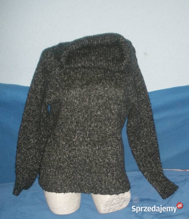 Golf damski szaroczarny niespodzianka Swetry i golfy Kraków