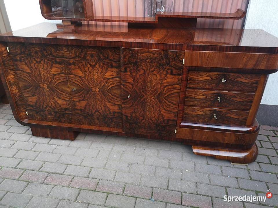 Bufet Komoda ARTDECO Unikat Orzech Politura wielkopolskie Swarzędz