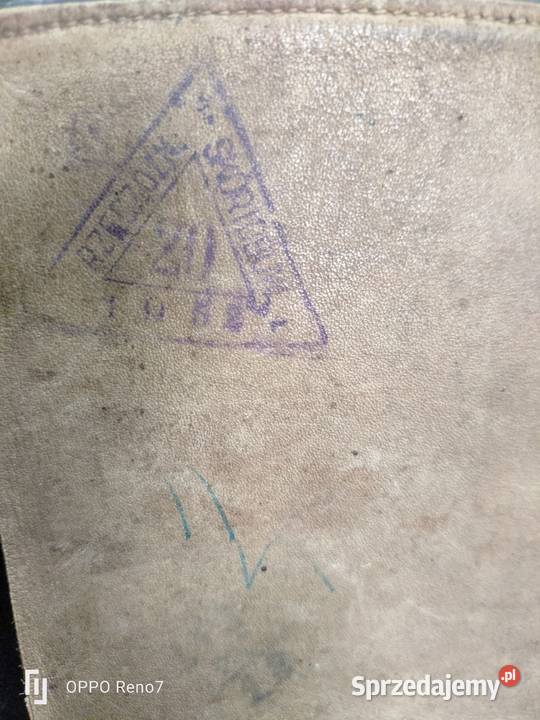 Stary skórzany notes portfel 1952 Łubno