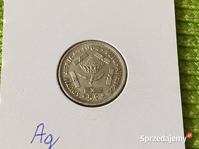 moneta srebrna Afryki Południowej z 1964r