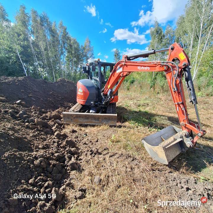 Usługi minikoparka wykopy przyłącza wiertnica Wykopy, roboty ziemne pomorskie Gdańsk