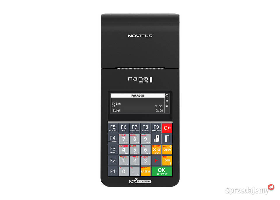 Kasa fiskalna NOVITUS NANO II Online GSM24 zachodniopomorskie Nowogard sprzedam