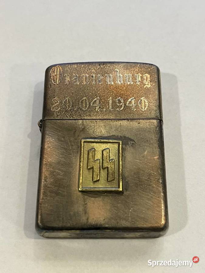 Niemiecka zapalniczka benzynowa SS III Rzesza Militaria Militaria Kraków