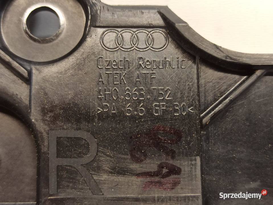 AUDI A8 D4 LISTWA MOCOWANIE WYKŁADZINY 4H0863752 osobowe