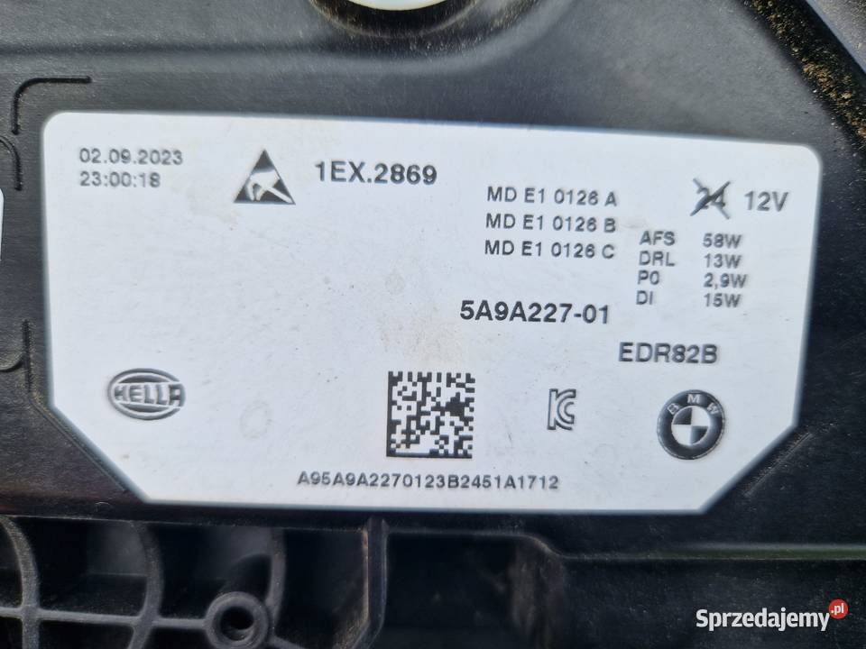 BMW X1 U11 reflektor FULL LED ORG EU
