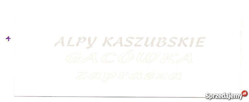 ZAKŁADKA DO KSIĄŻEK ALPY KASZUBSKIE Lębork