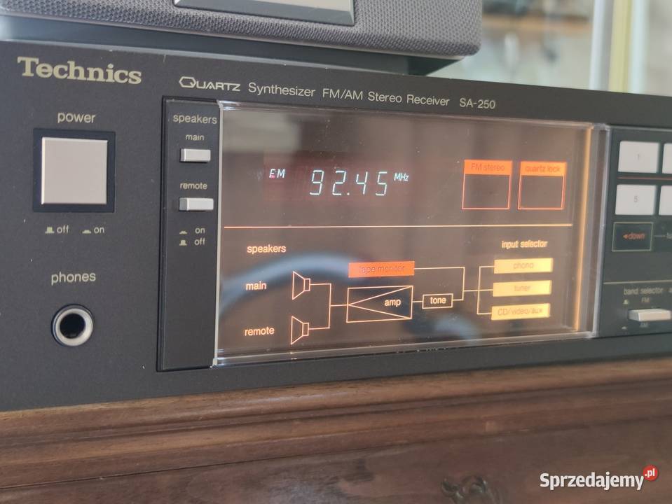 Amplituner Technics sa250 piękny vintage z 1984r