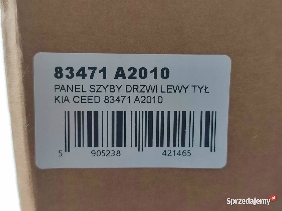 PANEL SZYBY DRZWI LEWY TYŁ KIA CEED II 20122018 sprzedam