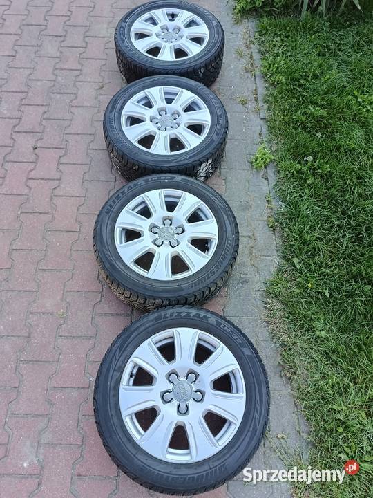 Alufelgi Audi z oponami zimowymi Super stan Potworów sprzedam
