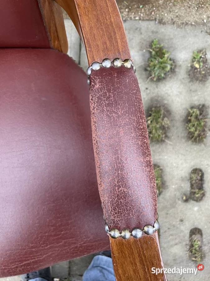 drewniany fotel obrotowy Pruszcz Gdański