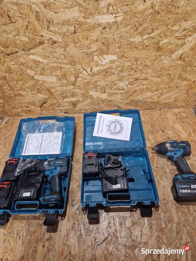 Klucz udarowy 1500Nm Zidpol N51 2xAKU 48V 60 ah