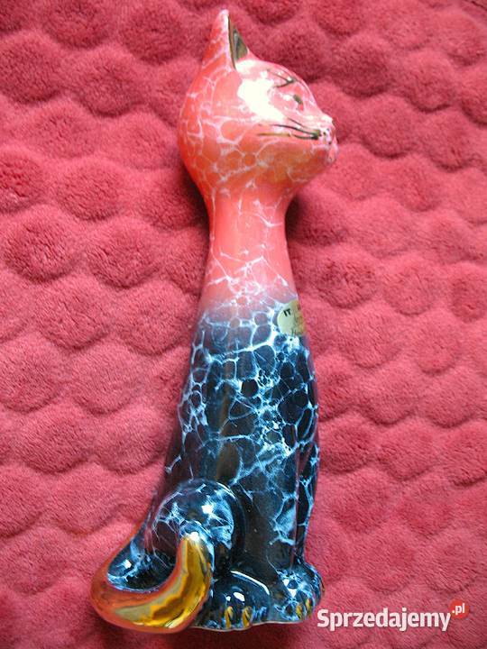 Kot z porcelany Figurka Italia 25 x 10 mazowieckie Siedlce