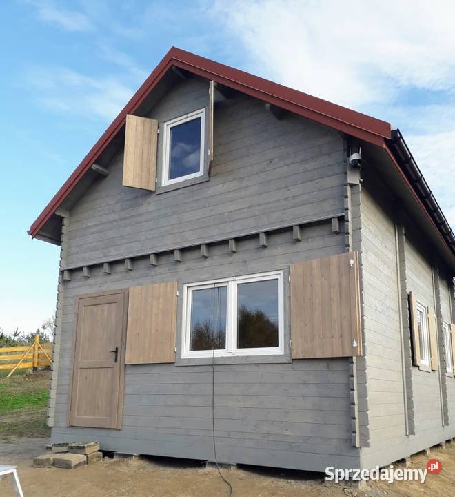 Drewniany domek całoroczny Jan II zabudowany 65 Mrągowo