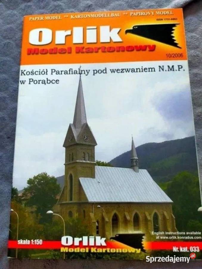 Model kartonowy orlik Kościół Parafialny w Przemyśl sprzedam