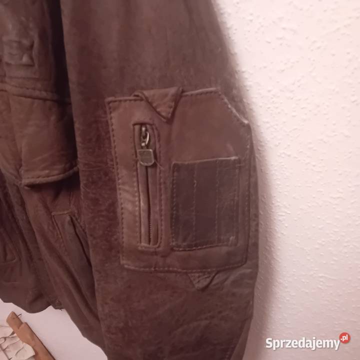 Kurtka skórzana męska Styl pilota amerykańskiego
