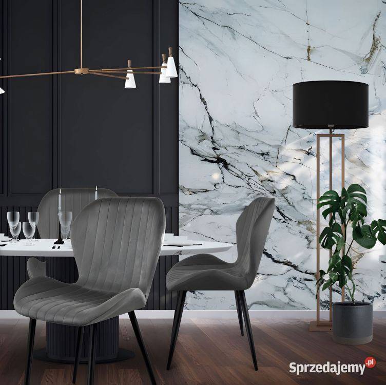 Zestaw 4 krzeseł do salonu jadalni nowoczesne