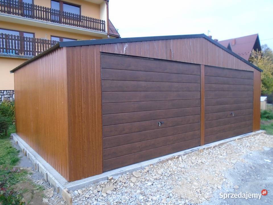 garaż blaszany bramy garażowe wiaty garaze 7X5