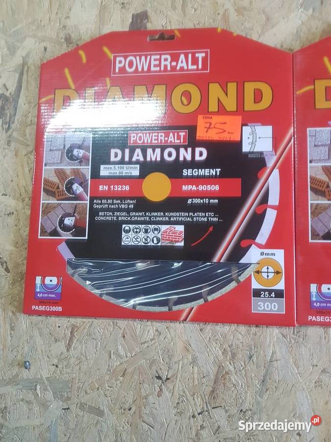 Tarcza diamentowa kostki betonu 300mm segmentowa Elektryczne sprzedam