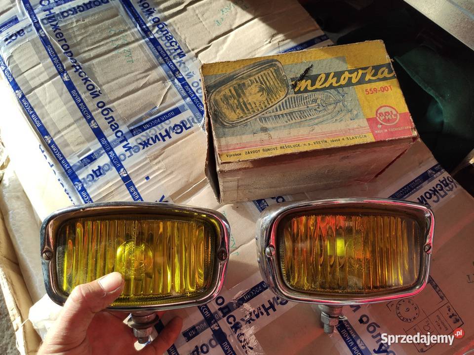 Halogeny żółte chrom retro Pal Czechoslowacja Oświetlenie Kraków