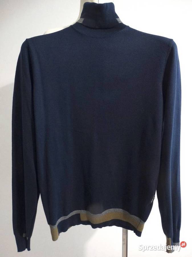 Sweter Męski Golf Wełniany Wełna Merino Łomża sprzedam
