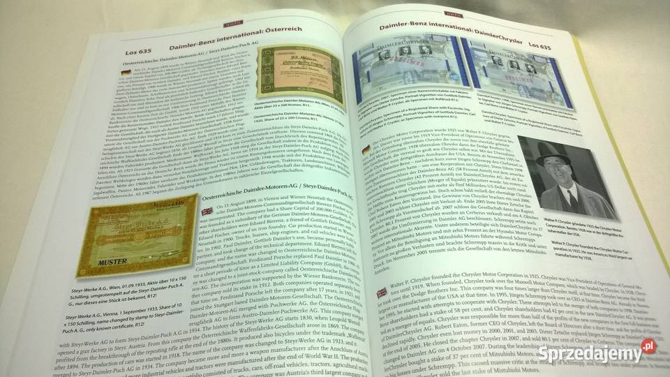 katalog aukcyjny papierów wartościowych 5054 Warszawa sprzedam