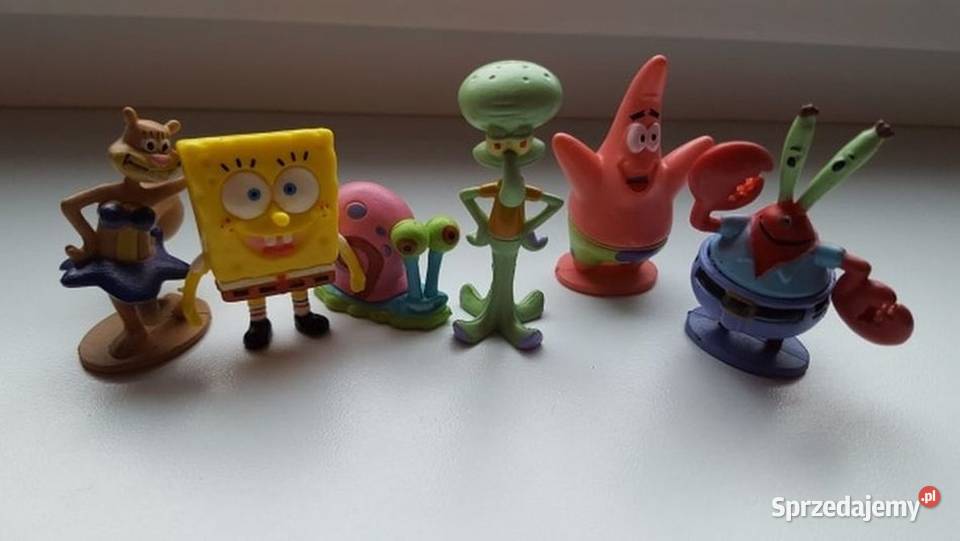 Zestaw figurki Spongebob 6 Nowe Skalmar Gacuś mazowieckie Milanówek