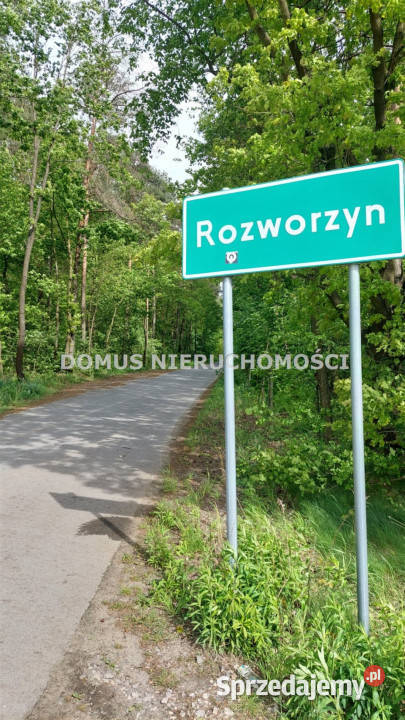 Grunt sprzedam Rozworzyn 1000m2 szambo łódzkie