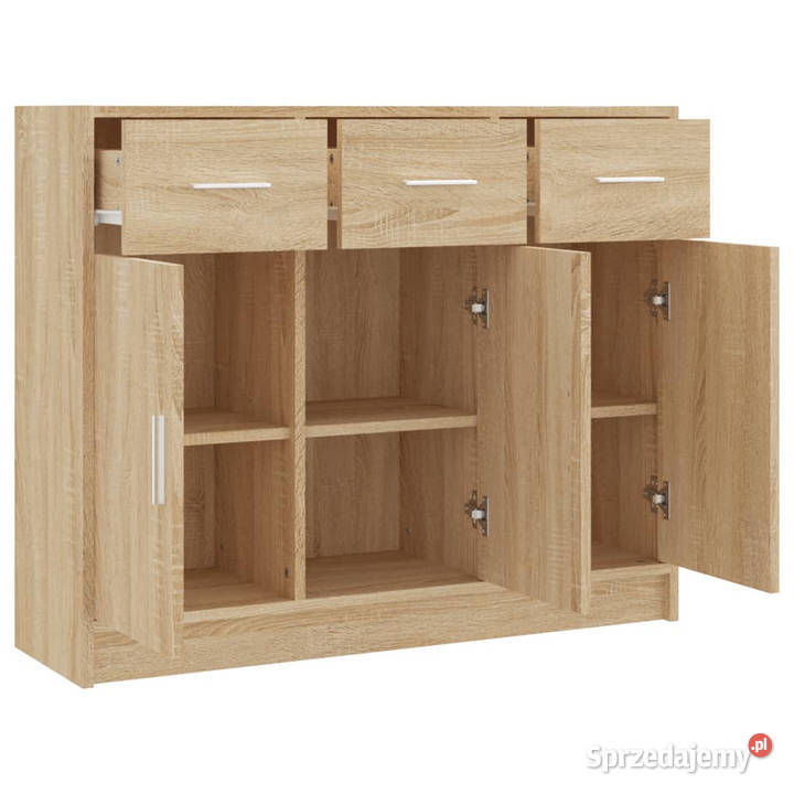 Szafka dąb sonoma 91x28x75 materiał