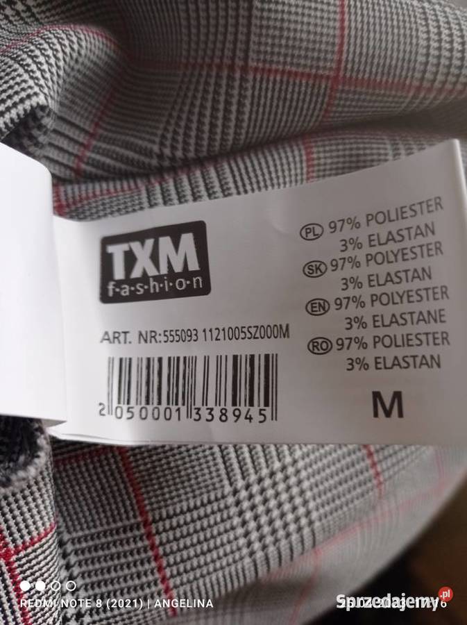 Spódnica ołówkowa w kratkę TXM Łódź