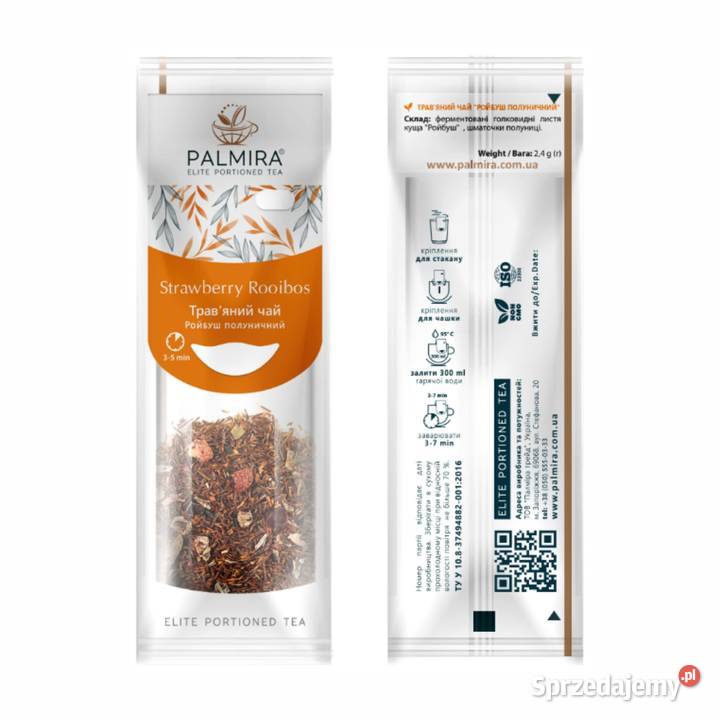 Palmira Strawberry Rooibos liściasta ziołowa Gdańsk