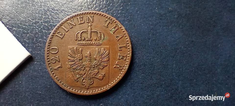 Stare monety 3 fenig 1868 B Niemcy Lesko