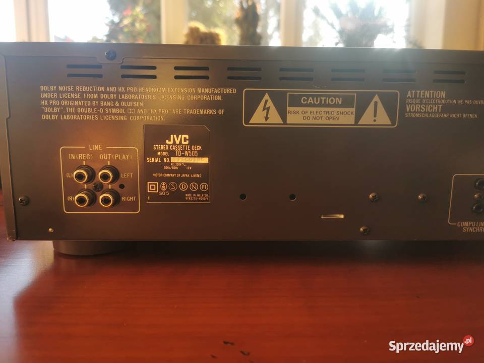 JVC stereo cassette deck TDW 505 Mielec