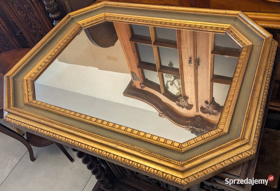 Piękne włoskie drewniane złocone lustrosklep Dąbrowa Górnicza sprzedam